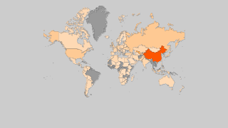Mapa dos países pela produção de Cenoura e Nabo Thumbnail