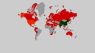 Mapa dos países pela produção de couve-flor e brócolis Thumbnail