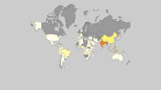 Mapa dos países por produção de banana Thumbnail