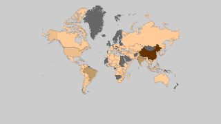 Países por produção de tabaco Thumbnail