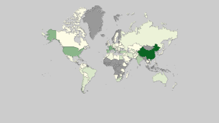 Mapa dos países por produção de uvas Thumbnail
